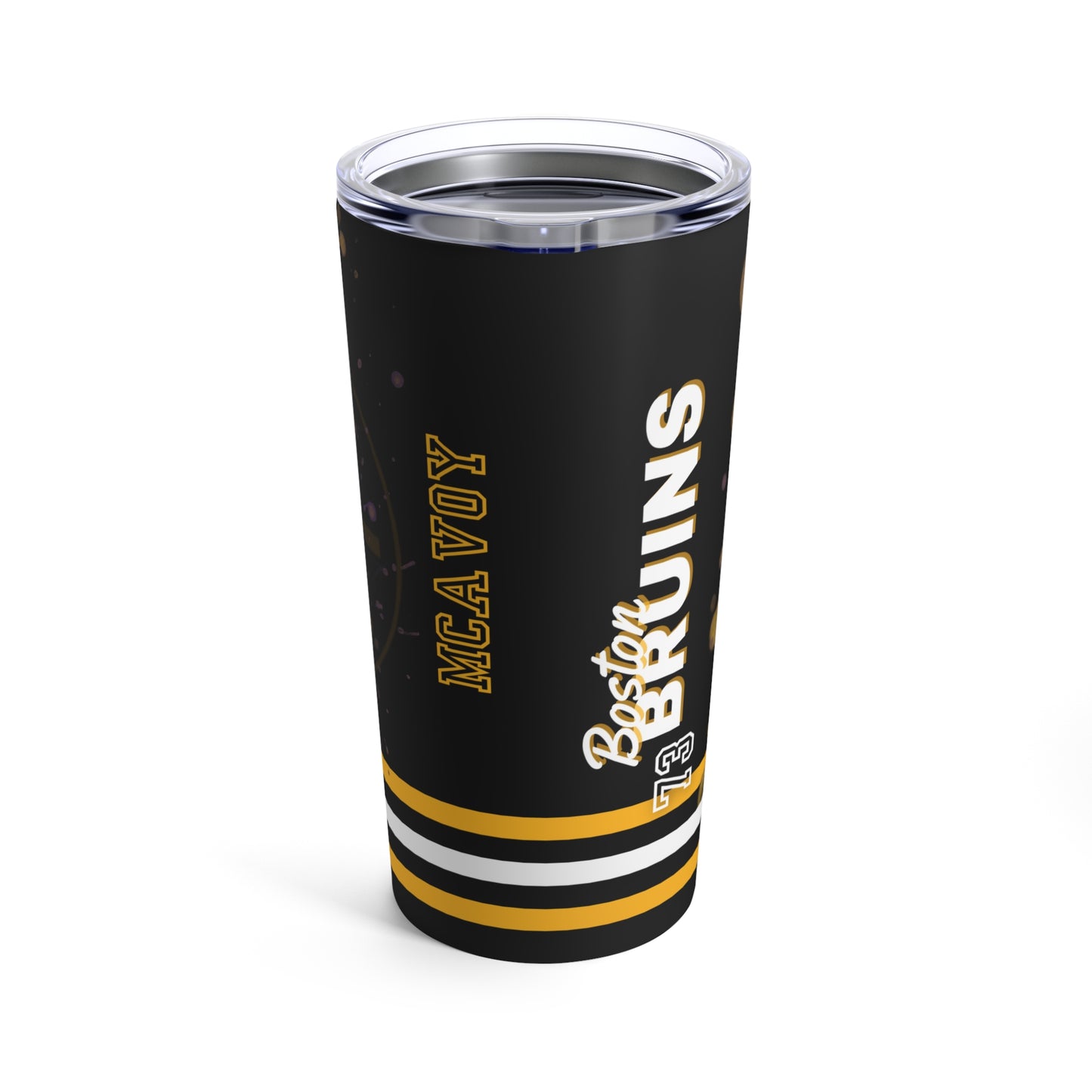 BOSTON BRUINS 73 CHARLIE MCAVOY Tumbler 20oz back