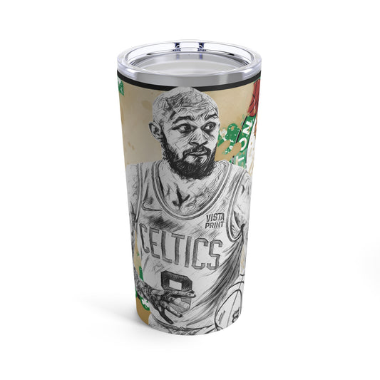 BOSTON CELTICS 9 Derrick White Tumbler 20oz