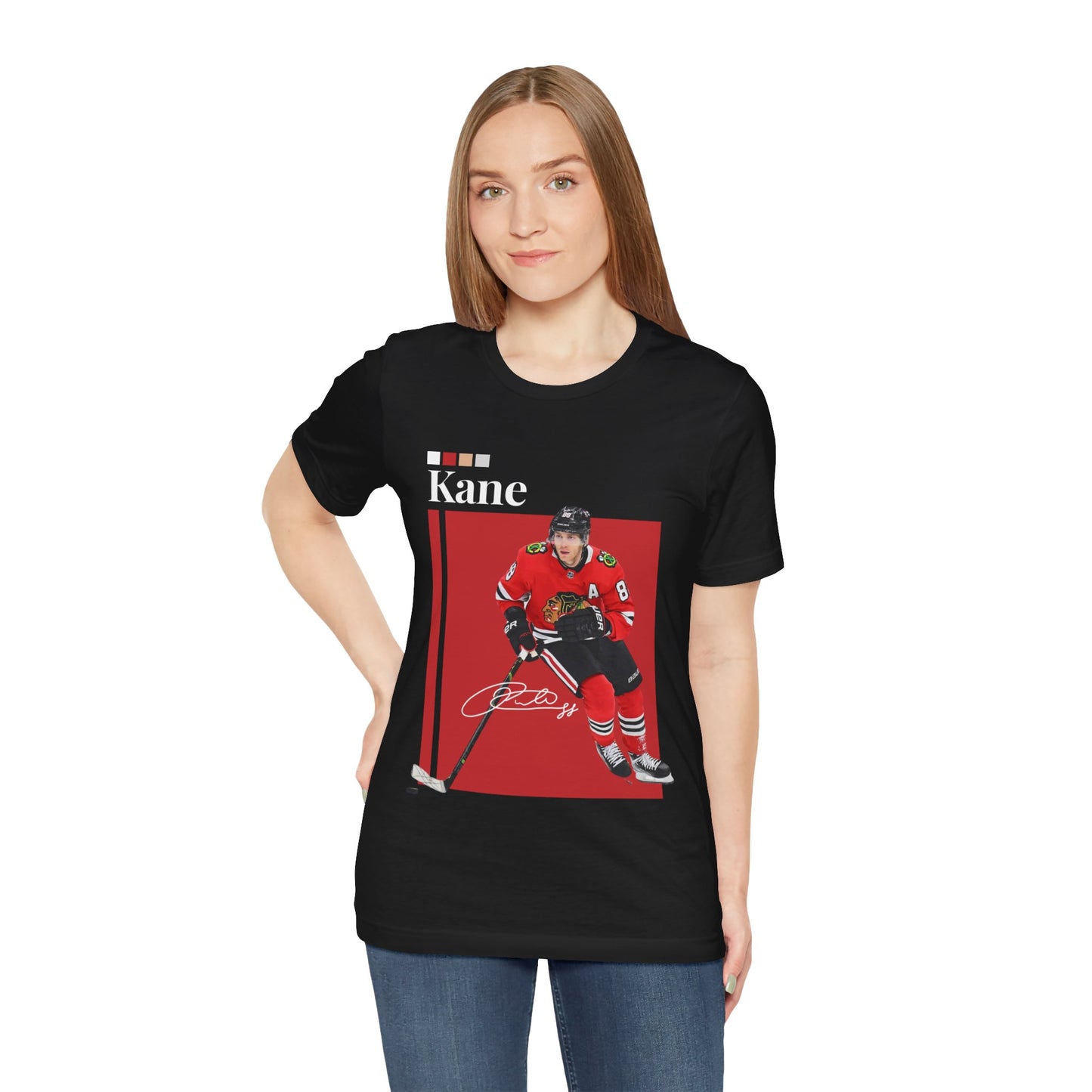 NHL All-Star Patrick Kane Graphic T-Shirt womens fashion black graphic tee