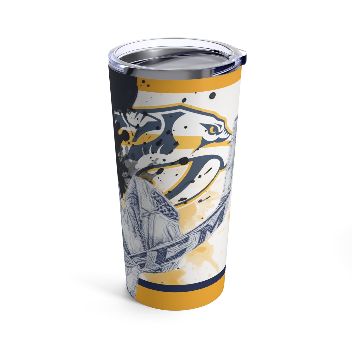 NASHVILLE PREDATORS 74 JUUSE SAROS Tumbler 20oz right