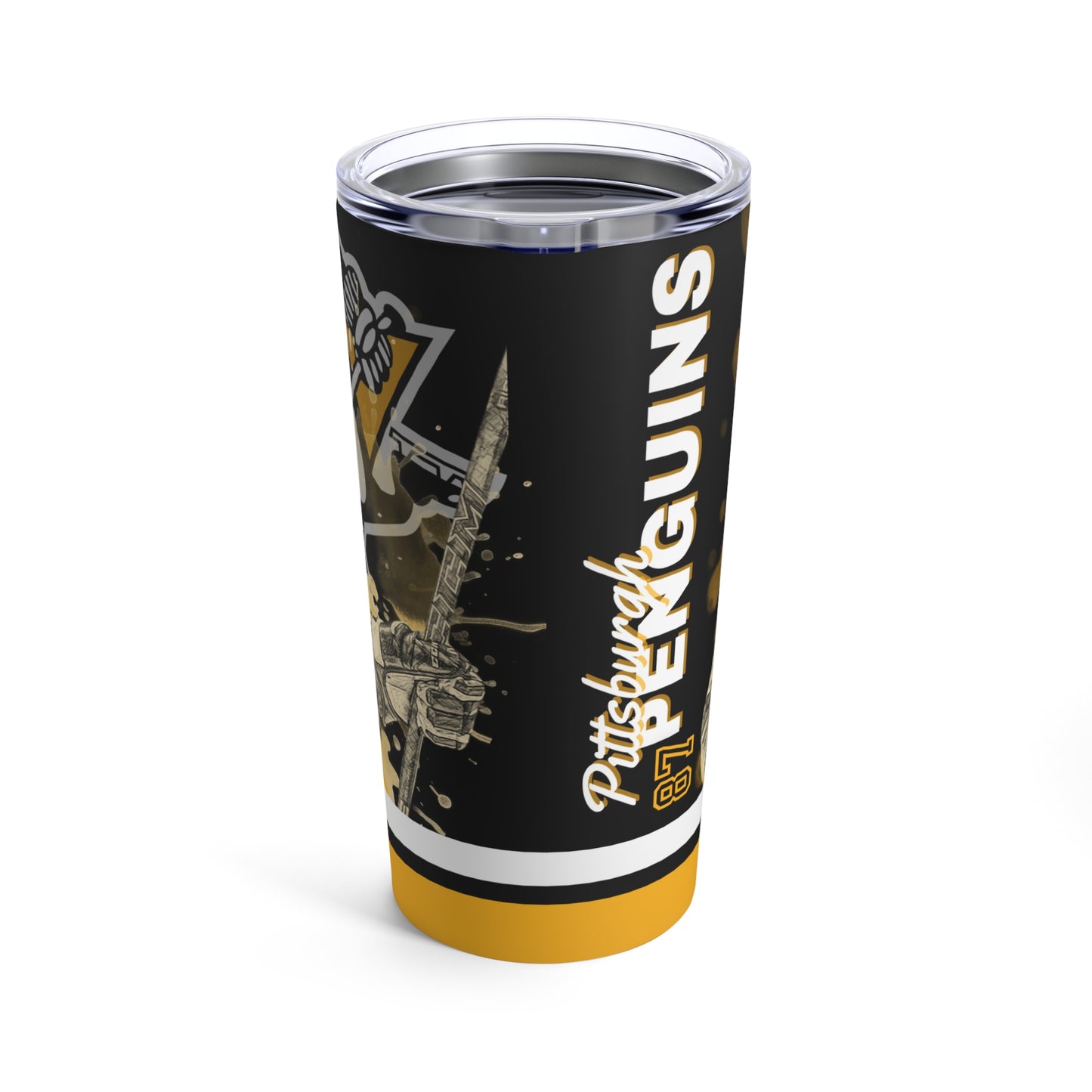 PITTSBURGH PENGUINS 87 SIDNEY CROSBY Tumbler 20oz back