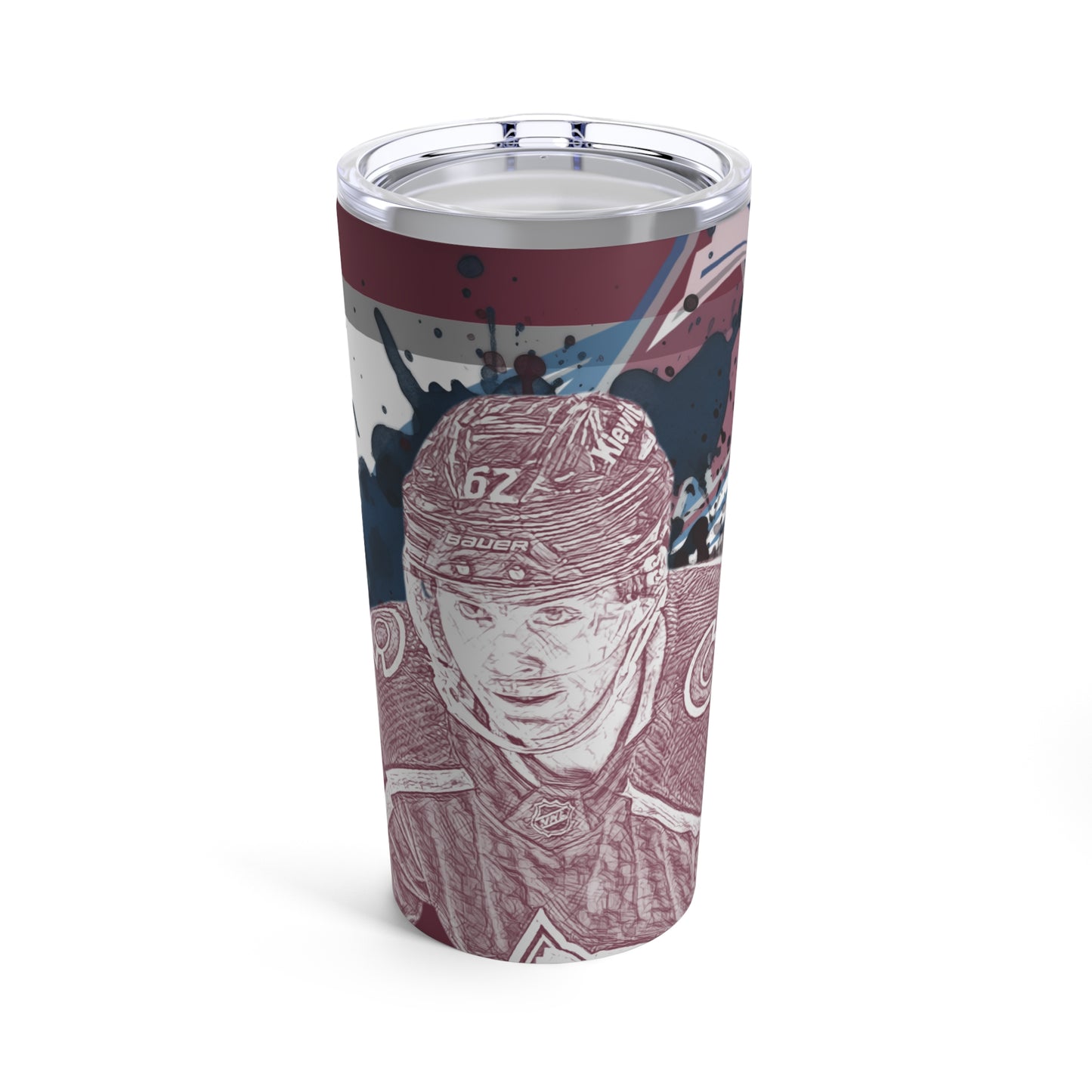 COLORADO AVALANCHE 62 ARTTURI LEHKONEN Tumbler 20oz front