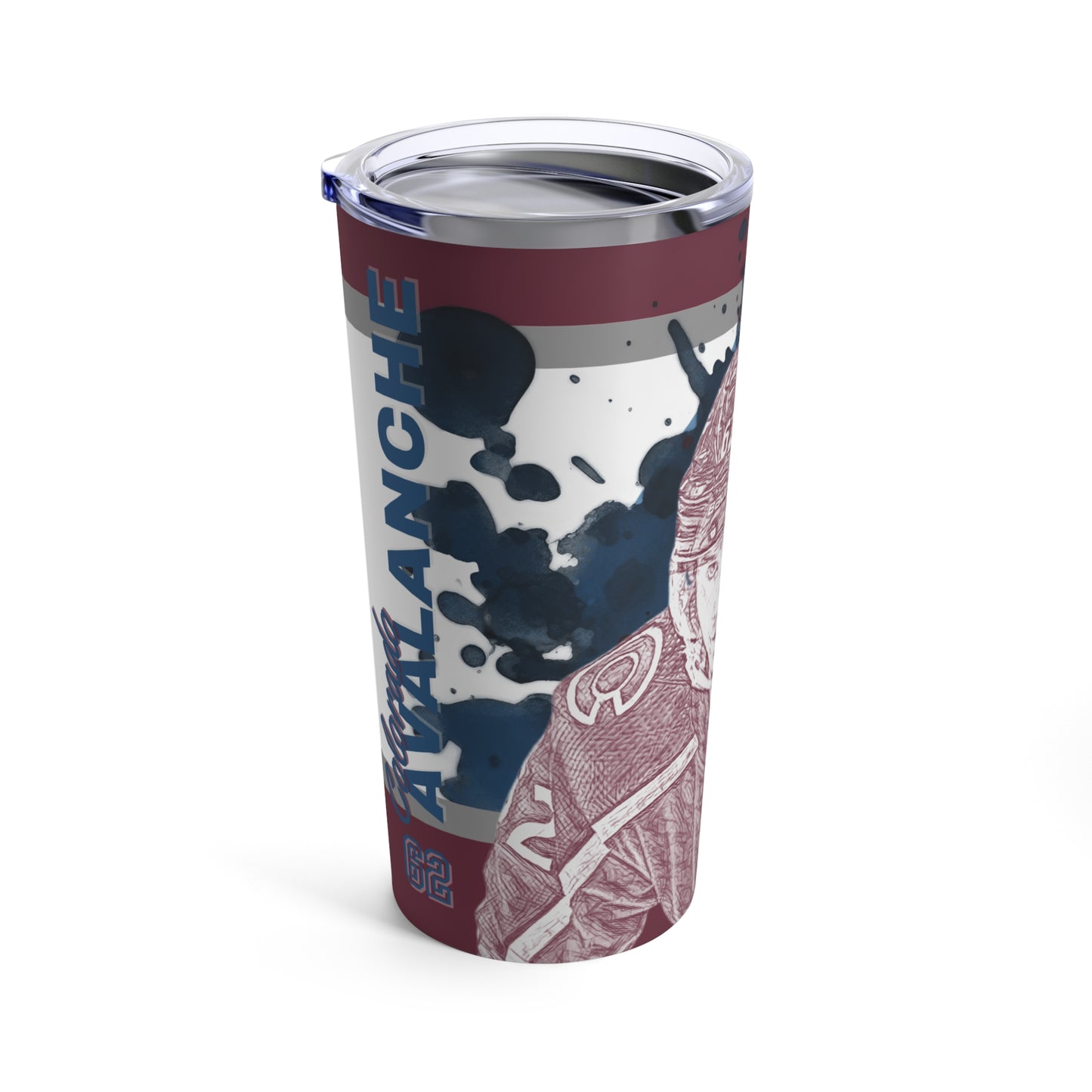 COLORADO AVALANCHE 62 ARTTURI LEHKONEN Tumbler 20oz left