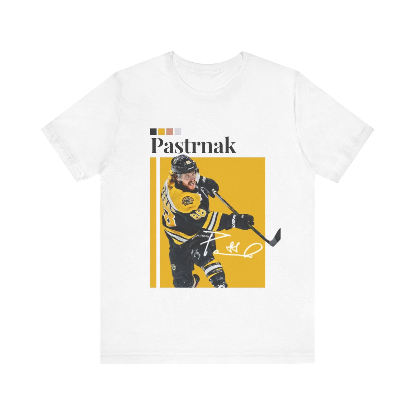 NHL All-Star David Pastrnak Graphic Streetwear Tee white