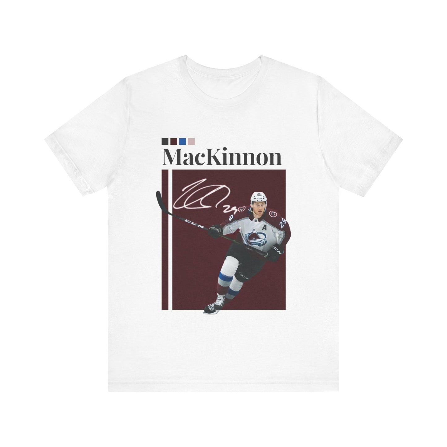 NHL All-Star Nathan MacKinnon Graphic Streetwear Tee white