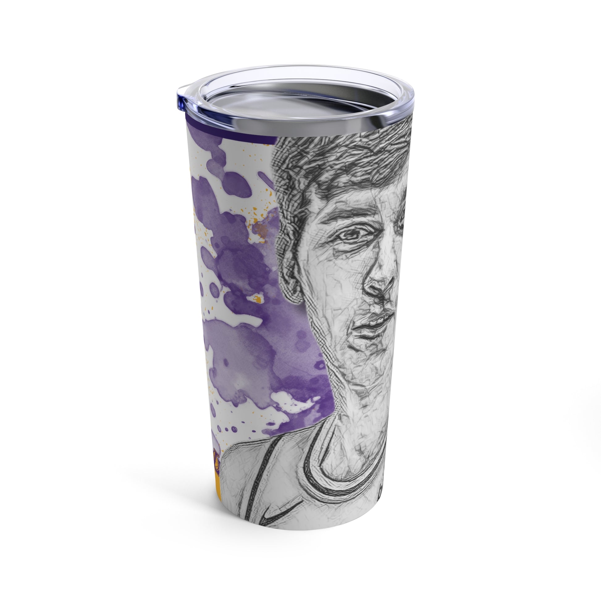 LOS ANGELES LAKERS 15 AUSTIN REAVES Tumbler 20oz left