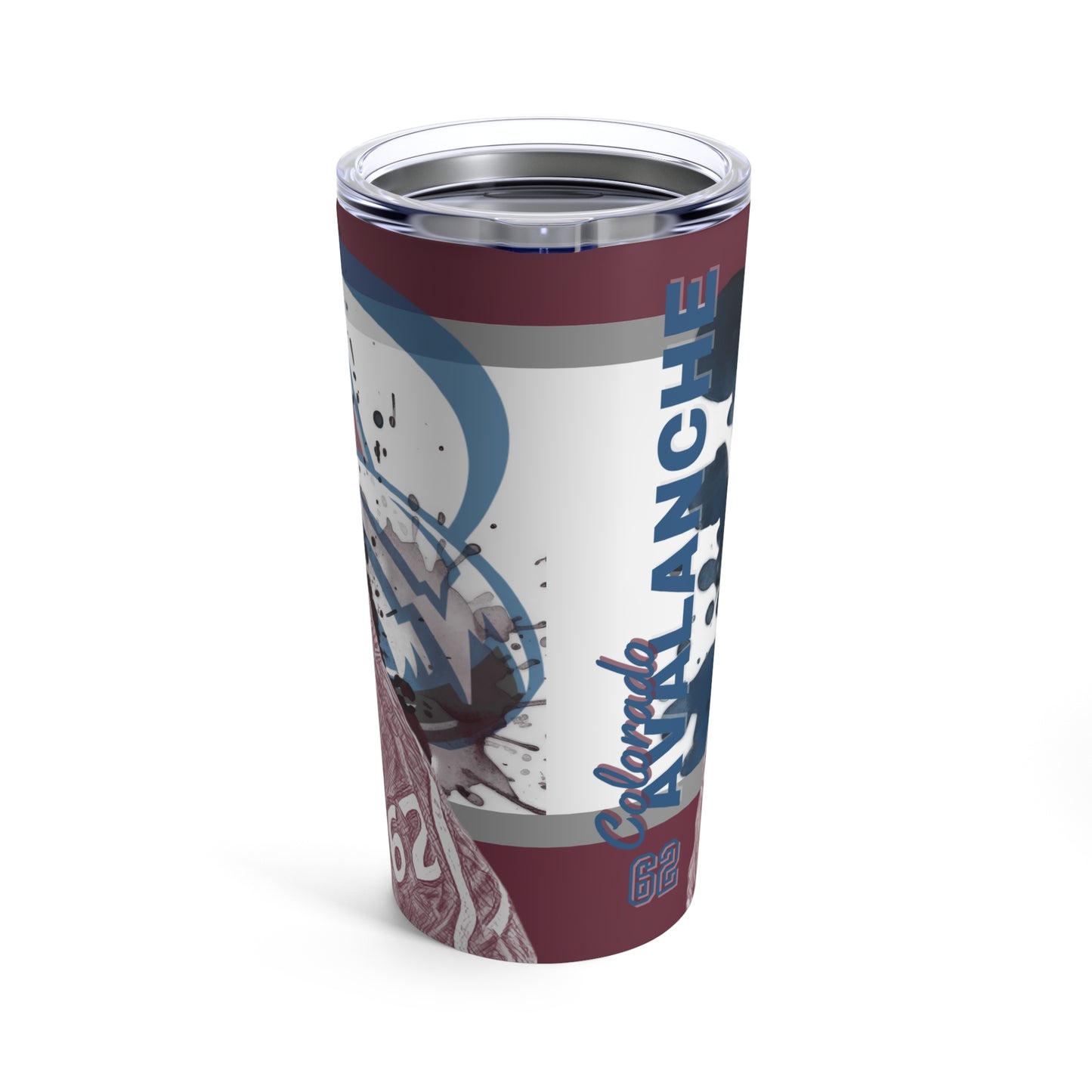 COLORADO AVALANCHE 62 ARTTURI LEHKONEN Tumbler 20oz back