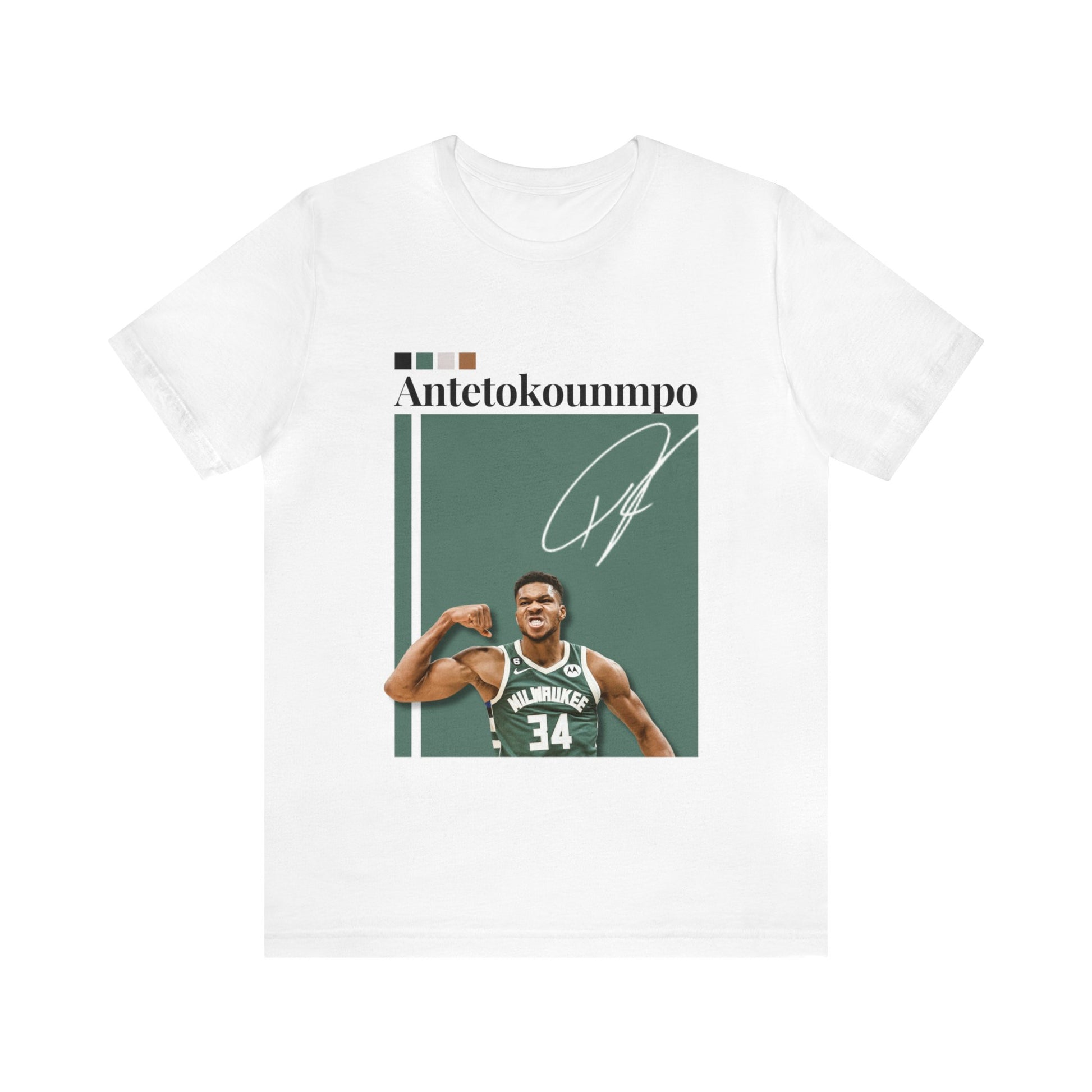 NBA All-Star Giannis Antetokounmpo Graphic Streetwear Tee white