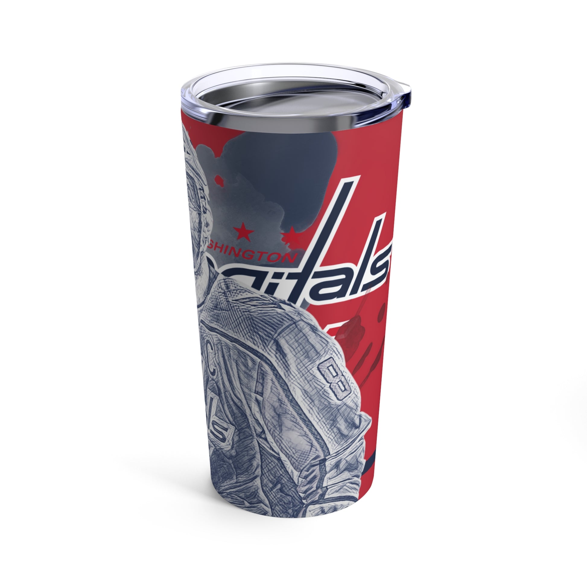 WASHINGTON CAPITALS 8 ALEXANDER OVECHKIN Tumbler 20oz right