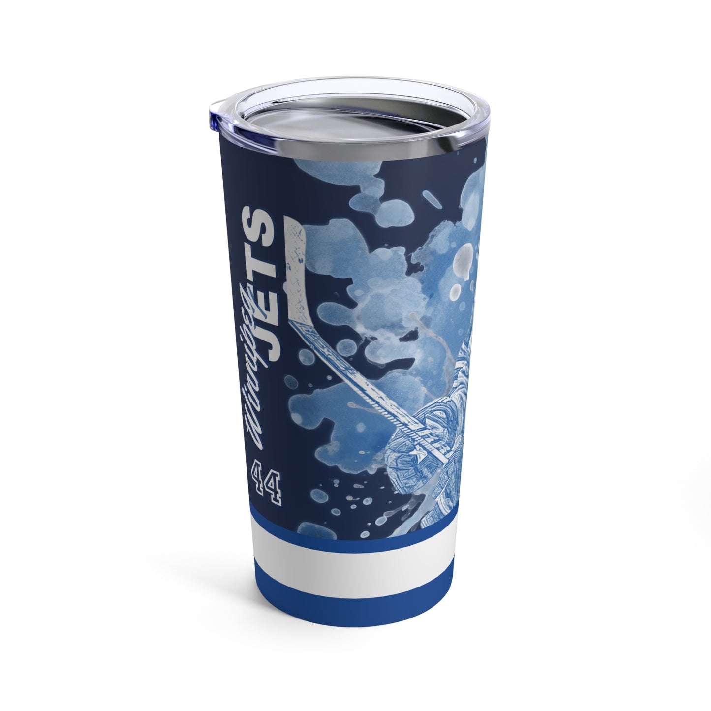 WINNIPEG JETS 44 JOSH MORRISSEY Tumbler 20oz left