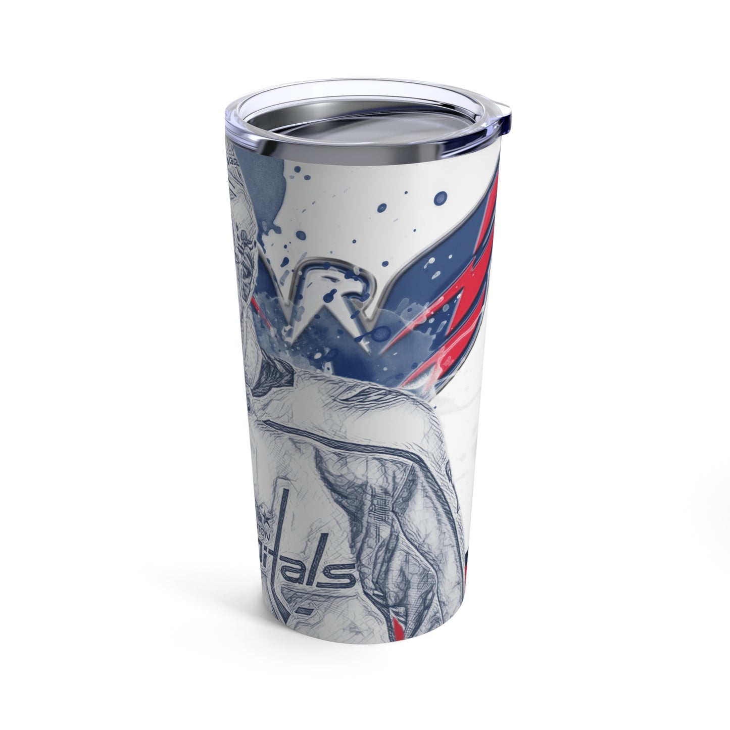 WASHINGTON CAPITALS 74 JOHN CARLSON Tumbler 20oz right