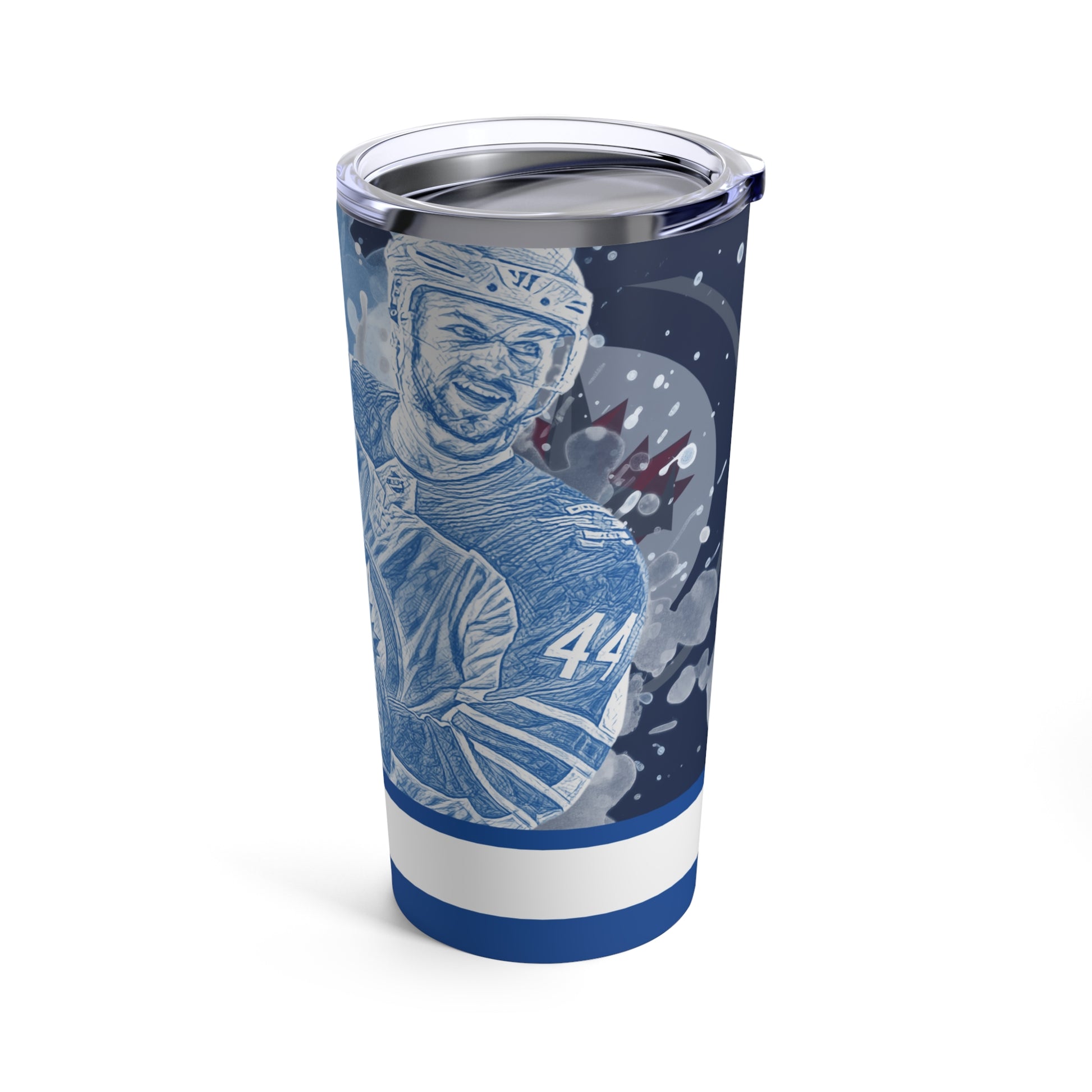 WINNIPEG JETS 44 JOSH MORRISSEY Tumbler 20oz right