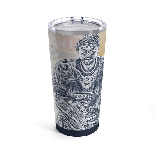 FLORIDA PANTHERS 72 SERGEI BOBROVSKY Tumbler 20oz front