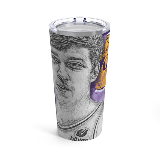 LOS ANGELES LAKERS 15 AUSTIN REAVES Tumbler 20oz front