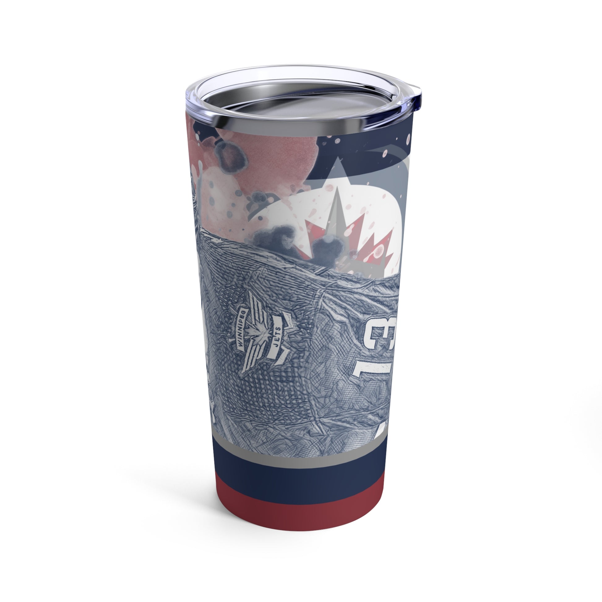 WINNIPEG JETS 13 GABRIEL VILARDI Tumbler 20oz right