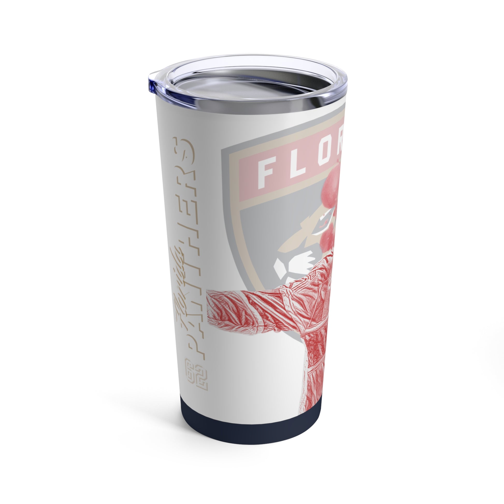 FLORIDA PANTHERS 62 BRANDON MONTOUR Tumbler 20oz left