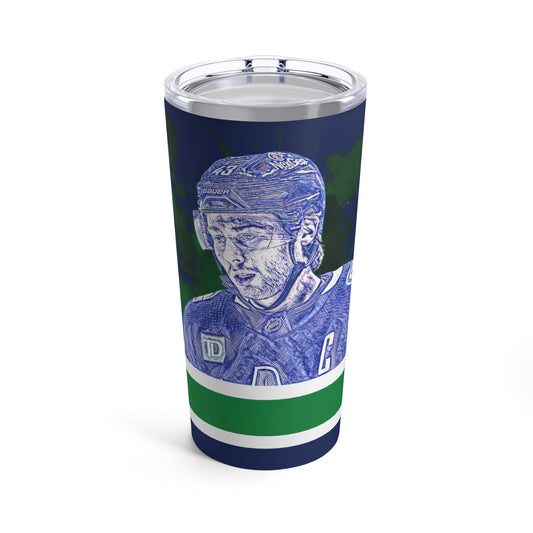 VANCOUVER CANUCKS 43 QUINN HUGHES Tumbler 20oz Tumbler 20oz front