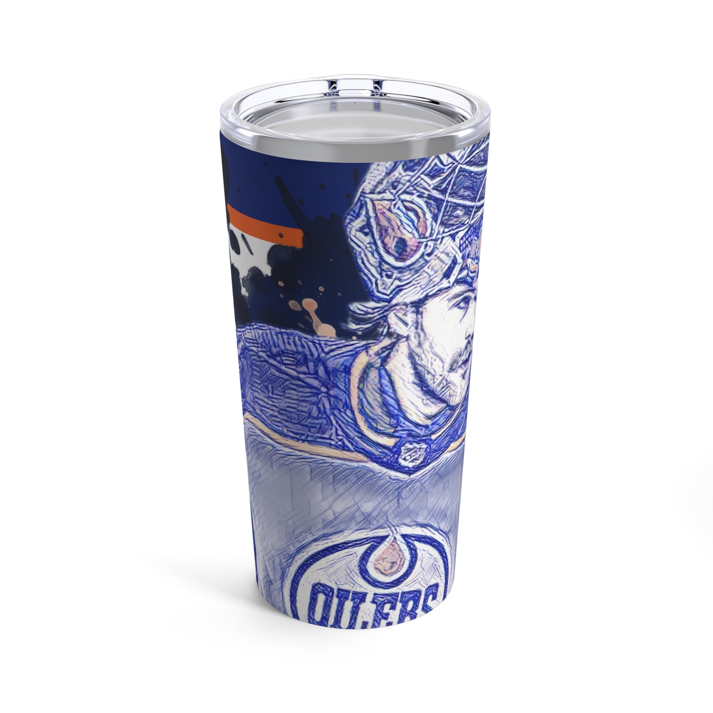 EDMONTON OILERS 74 STUART SKINNER in white Tumbler 20oz