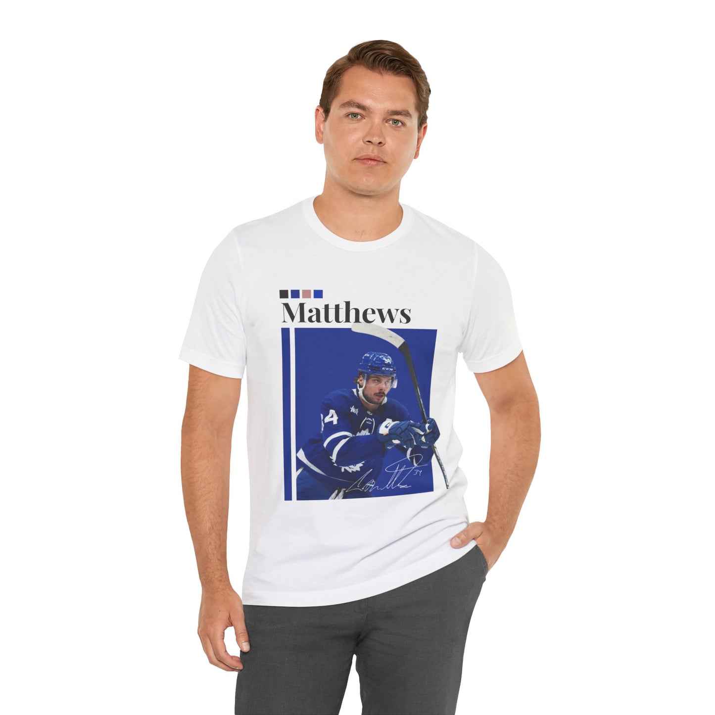 NHL All-Star Auston Matthews Graphic Streetwear Tee front white