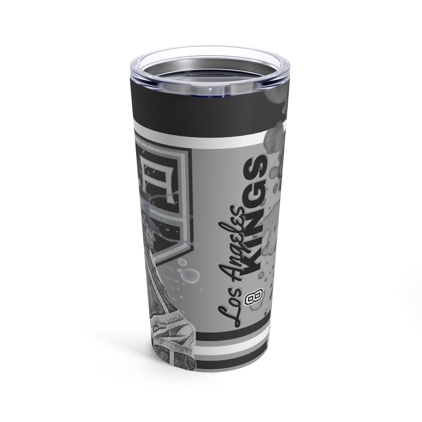 LOS ANGELES KINGS 8 DREW DOUGHTY Tumbler 20oz back