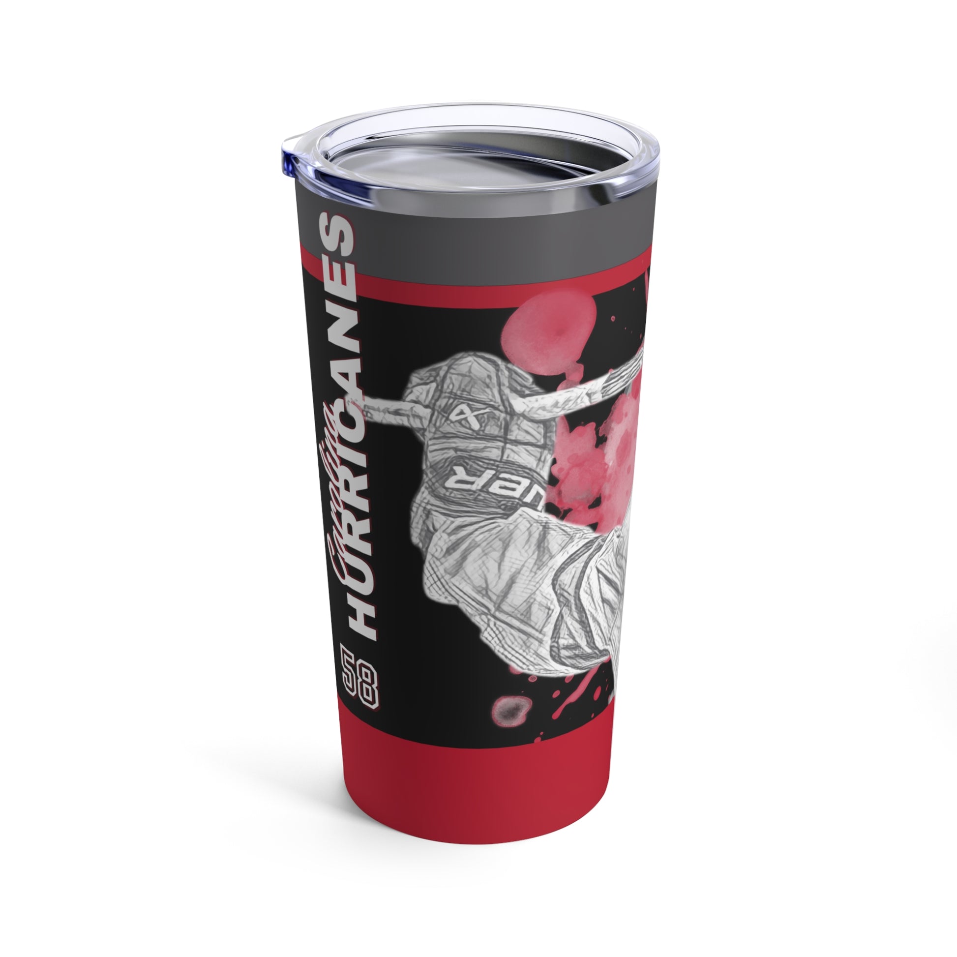 CAROLINA HURRICANES 58 MICHAEL BUNTING Tumbler 20oz left