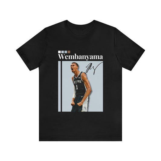 NBA All-Star Victor Wembanyama Graphic Streetwear Tee black