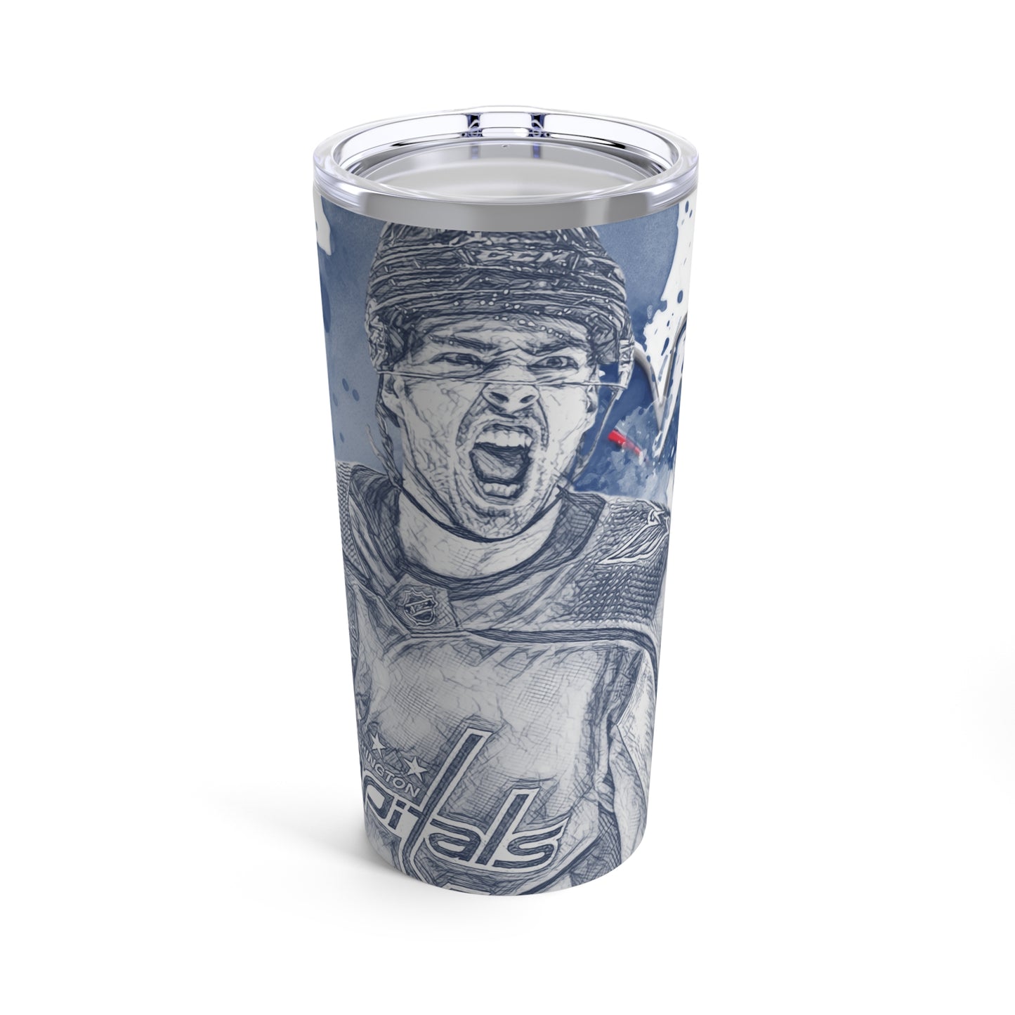 WASHINGTON CAPITALS 29 HENDRIX LAPIERRE Tumbler 20oz front