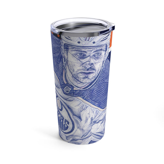 Edmonton Oilers 29 LEON DRAISAITL Tumbler 20oz front