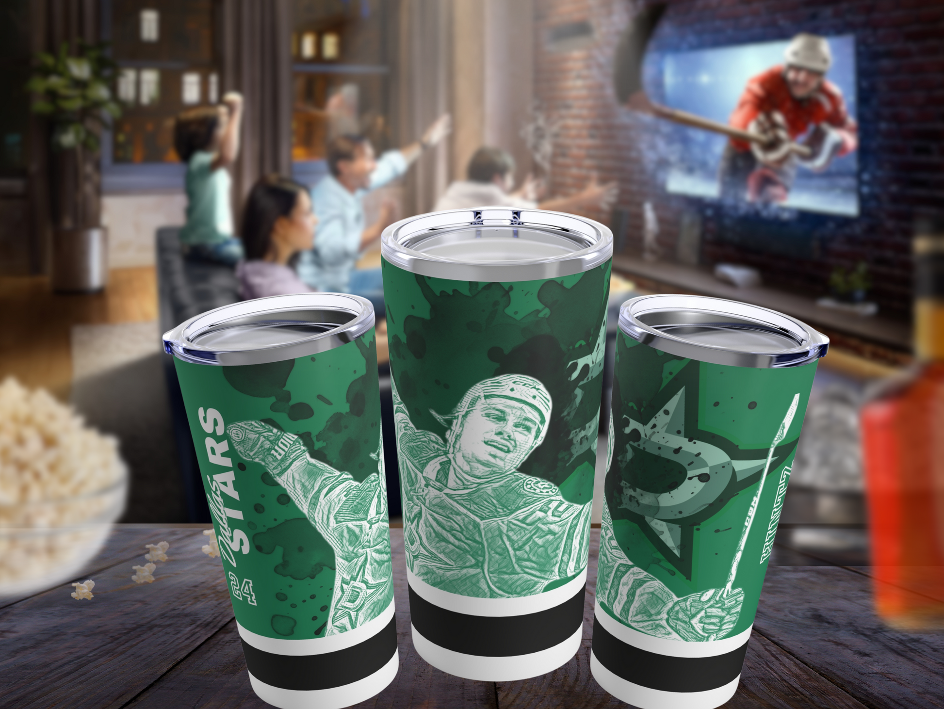 DALLAS STARS 24 ROOPE HINTZ Tumbler 20oz mockup