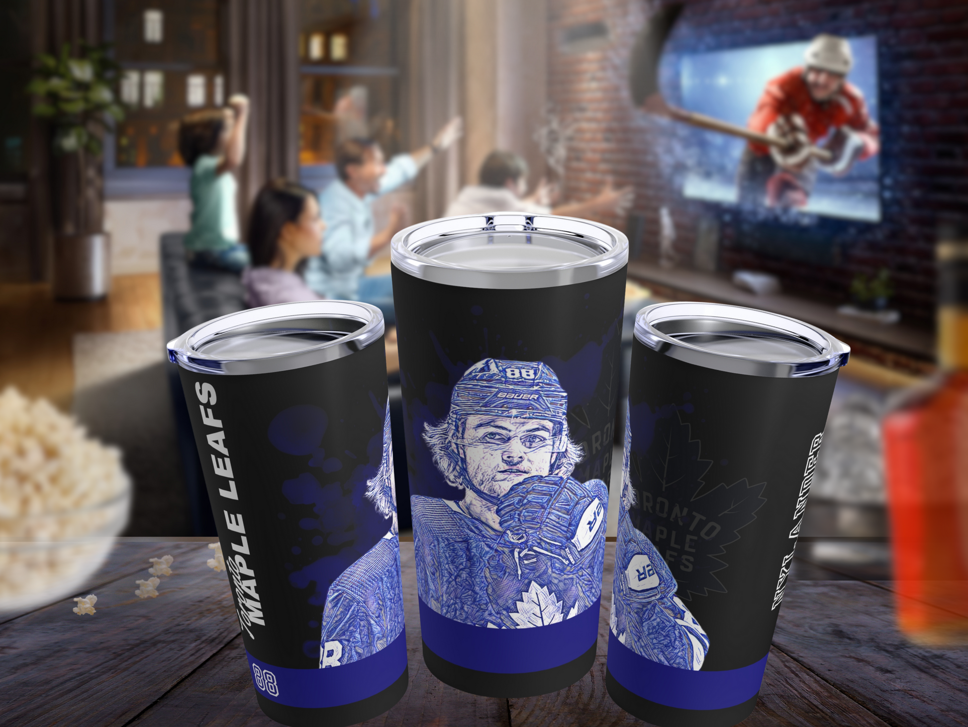 TORONTO MAPLE LEAFS 88 WILLIAM NYLANDER Tumbler 20oz mockup