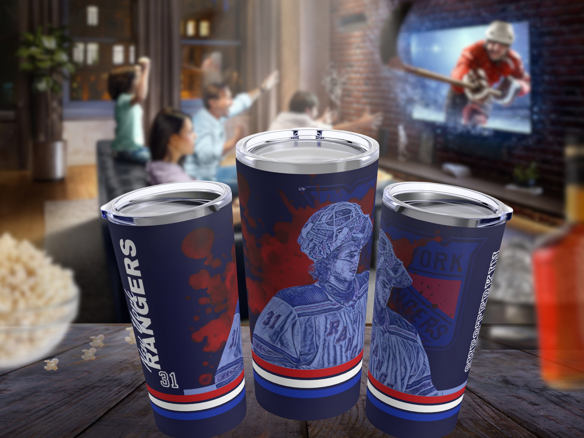 NEW YORK RANGER 32 IGOR SHESTERKIN Tumbler 20oz mockup