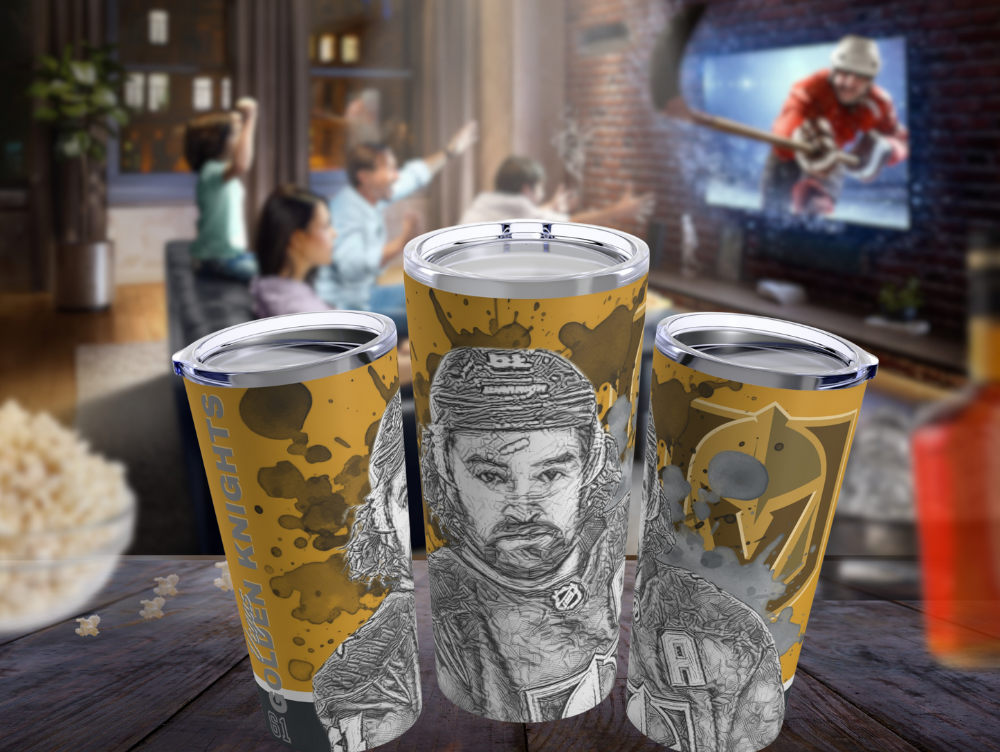 Vegas Golden Knights 61 MARK STONE Tumbler 20oz mockup