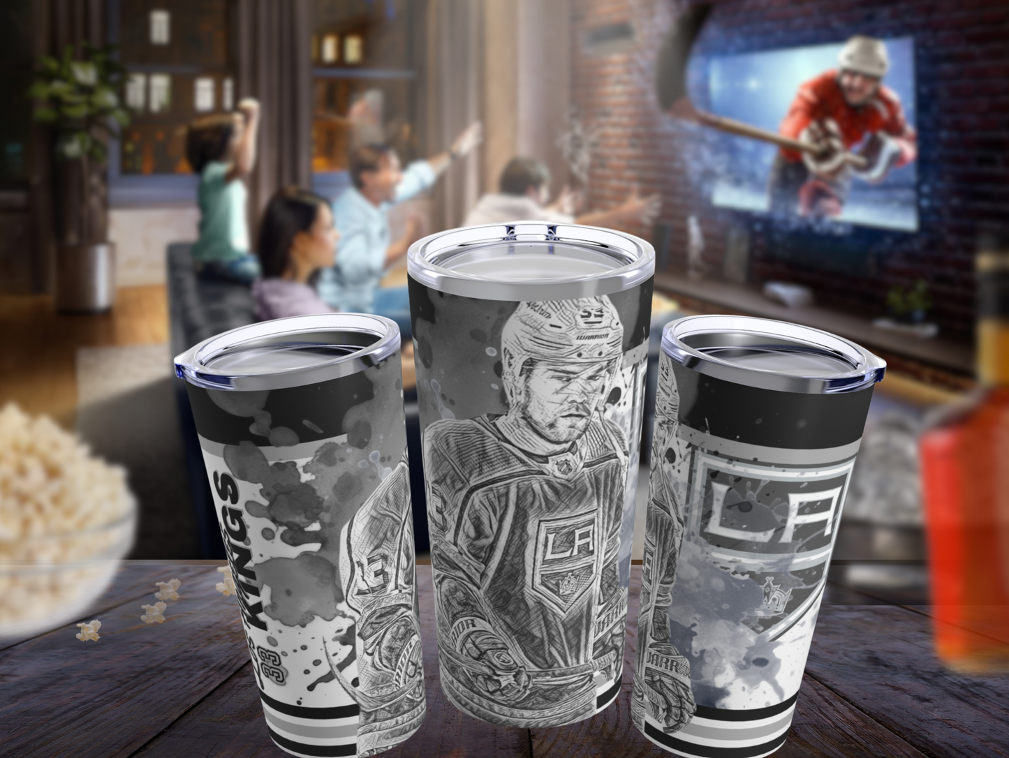 LOS ANGELES KINGS 33 Viktor Arvidsson Tumbler 20oz