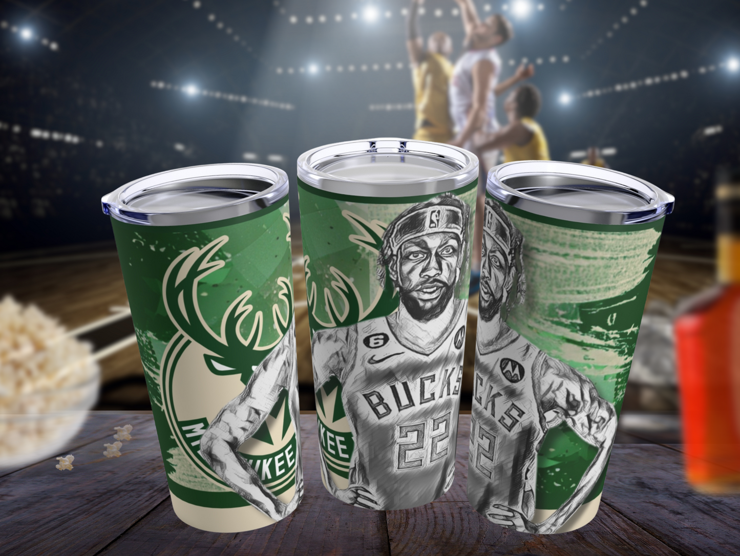 MILWAUKEE BUCKS 21 Patrick Beverley Tumbler 20oz