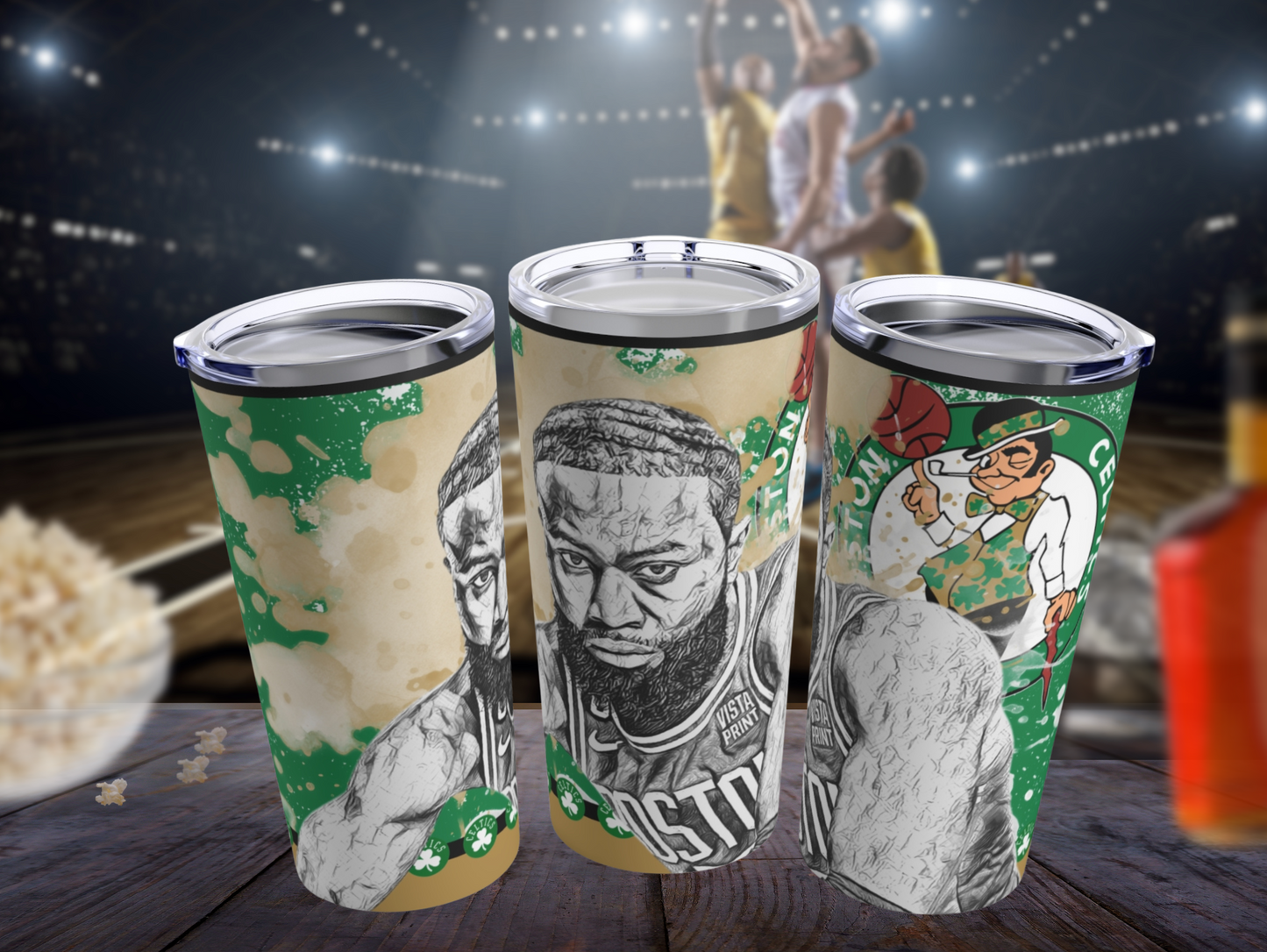 BOSTON CELTICS 7 JAYLEN BROWN Tumbler 20oz