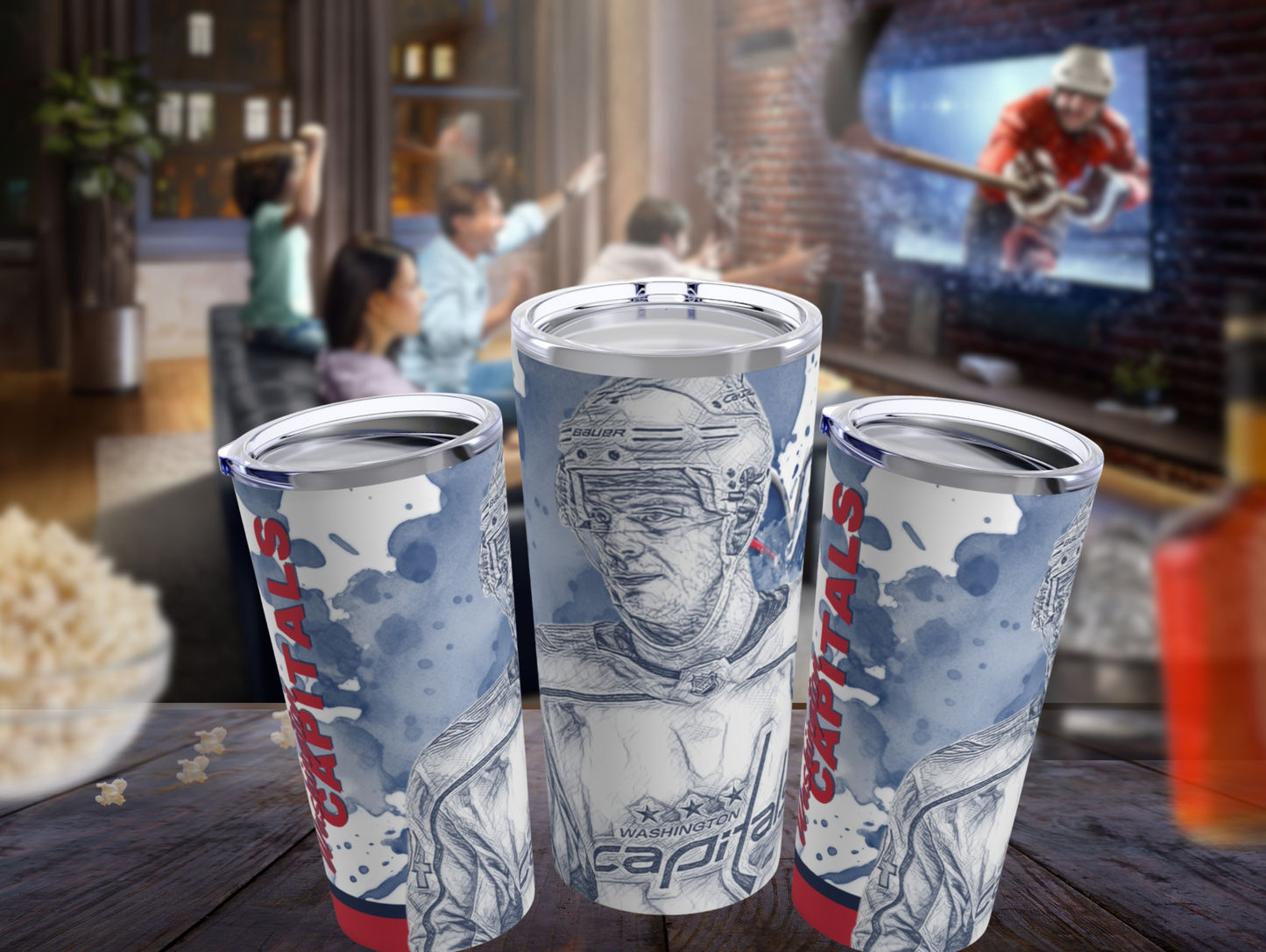 WASHINGTON CAPITALS 74 JOHN CARLSON Tumbler 20oz