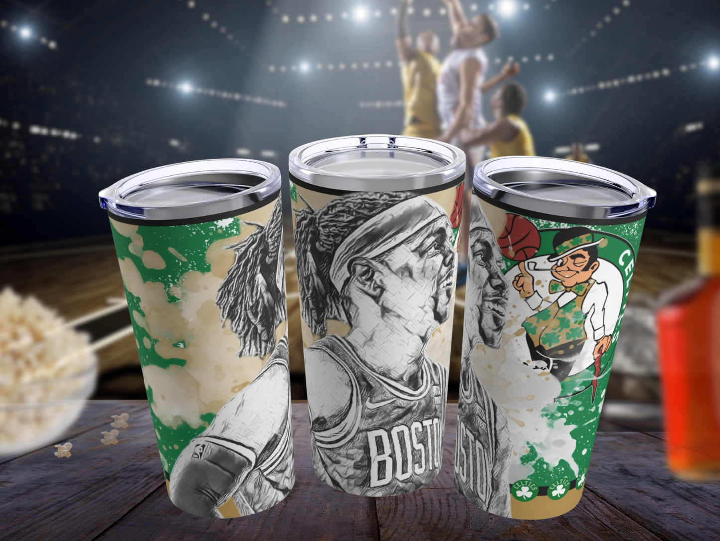 BOSTON CELTICS 4 Jrue Holiday Tumbler 20oz